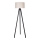 Duolla - Staande Lamp 1xE27/60W/230V diameter 44 cm crème/wengé