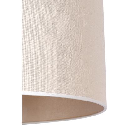 Duolla - Staande Lamp 1xE27/60W/230V diameter 44 cm crème/wengé