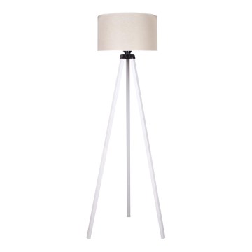 Duolla - Staande Lamp 1xE27/60W/230V diameter 44 cm crème/wit