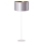 Duolla - Staande lamp CANNES 1xE27/15W/230V 45 cm zilver/koper/wit
