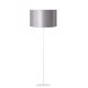 Duolla - Staande lamp CANNES 1xE27/15W/230V 45 cm zilver/wit