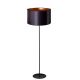 Duolla - Staande lamp CANNES 1xE27/15W/230V 45 cm zwart/koper