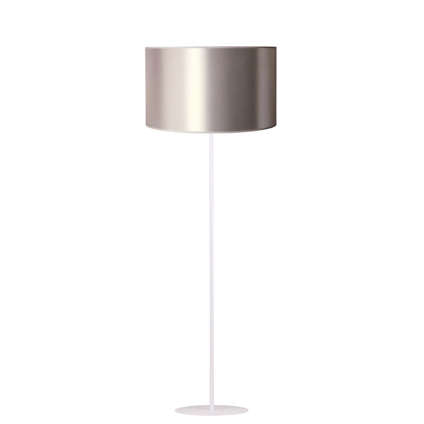 Duolla - Staande Lamp CANNES 1xE27/15W/230V diameter 45 cm zilver/koper/wit