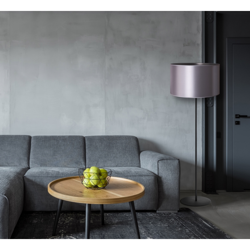 Duolla - Staande Lamp CANNES 1xE27/15W/230V diameter 45 cm zilver/zwart