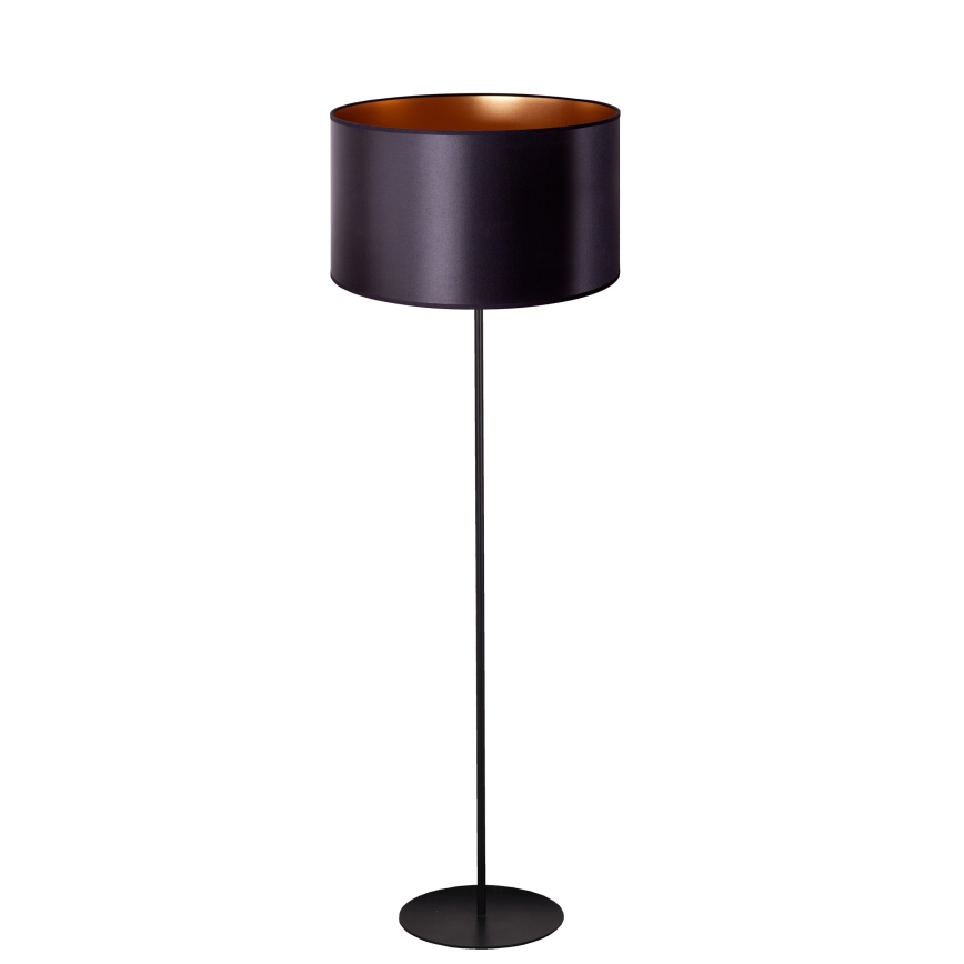 Duolla - Staande Lamp CANNES 1xE27/15W/230V diameter 45 cm zwart/koper
