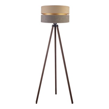 Duolla - Staande Lamp DUO 1xE27/60W/230V diameter 44 cm beige/grijs/bruin
