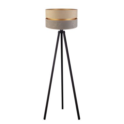 Duolla - Staande Lamp DUO 1xE27/60W/230V diameter 44 cm beige/grijs/wengé