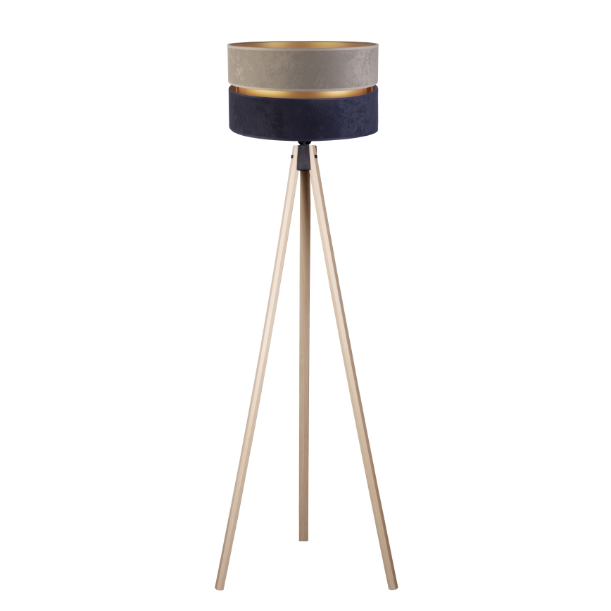 Duolla - Staande Lamp DUO 1xE27/60W/230V diameter 44 cm grijs/blauw/beige