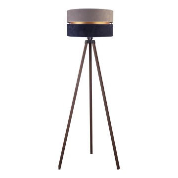 Duolla - Staande Lamp DUO 1xE27/60W/230V diameter 44 cm grijs/blauw/bruin