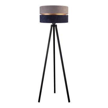 Duolla - Staande Lamp DUO 1xE27/60W/230V diameter 44 cm grijs/blauw/wengé