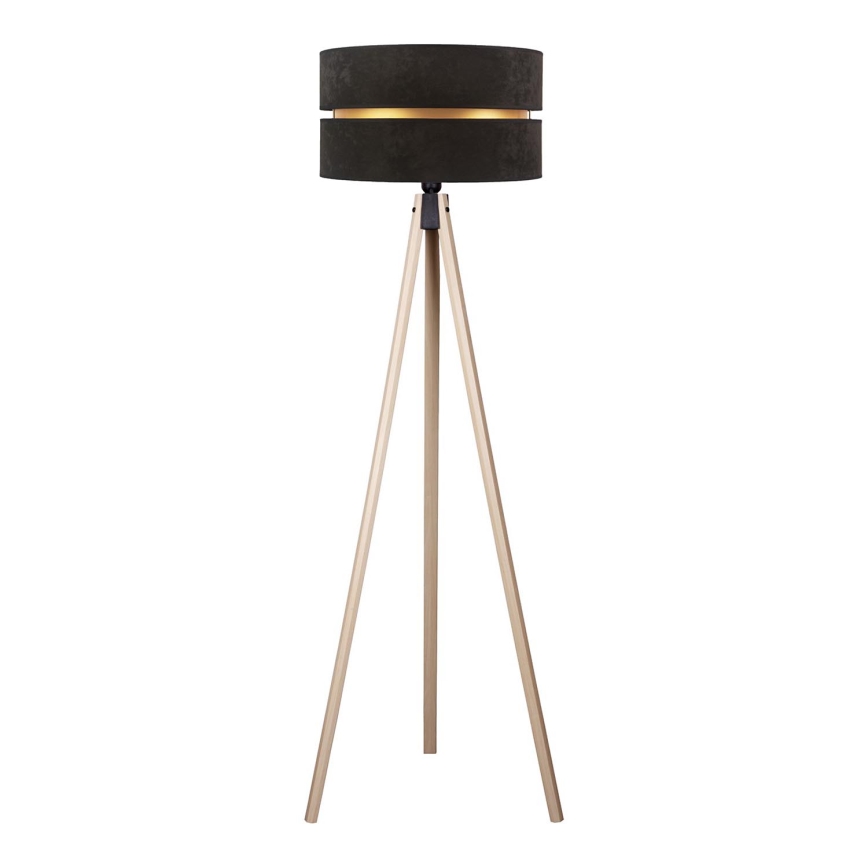 Duolla - Staande Lamp DUO 1xE27/60W/230V diameter 44 cm zwart/beige