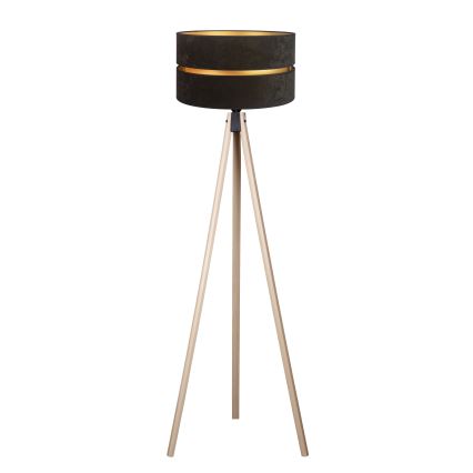 Duolla - Staande Lamp DUO 1xE27/60W/230V diameter 44 cm zwart/beige