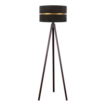 Duolla - Staande Lamp DUO 1xE27/60W/230V diameter 44 cm zwart/wengé