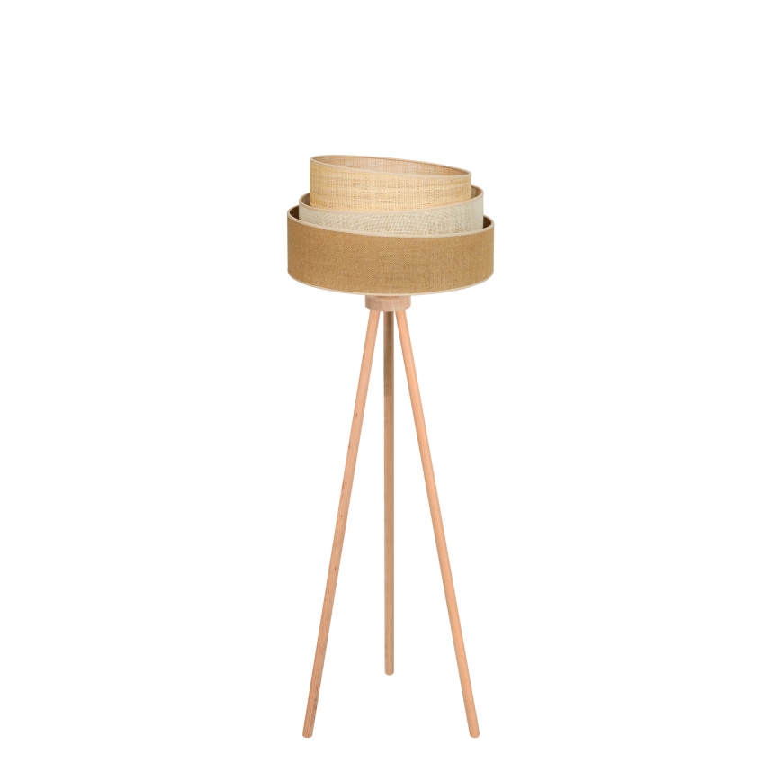 Duolla - Staande Lamp YUTE TRIO 1xE27/15W/230V diameter 45 cm bruin/grijs/beige