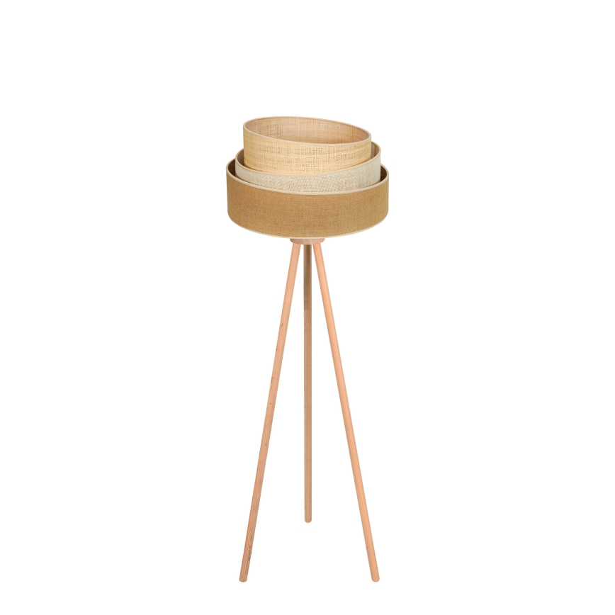 Duolla - Staande Lamp YUTE TRIO 1xE27/15W/230V diameter 45 cm bruin/grijs/beige