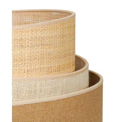 Duolla - Staande Lamp YUTE TRIO 1xE27/15W/230V diameter 45 cm bruin/grijs/beige