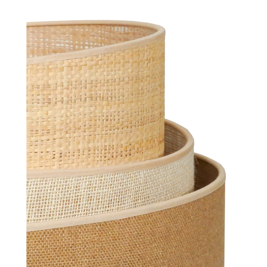 Duolla - Staande Lamp YUTE TRIO 1xE27/15W/230V diameter 45 cm bruin/grijs/beige