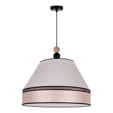 Duolla - Suspension filaire AVIGNON 1xE27/15W/230V diam. 50 cm beige