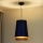 Duolla - Suspension filaire BELL SHINY 1xE27/15W/230V d. 25 cm bleu/cuivre