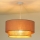 Duolla - Suspension filaire BOHO 1xE27/15W/230V d. 45 cm beige/marron