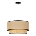 Duolla - Suspension filaire BOHO 1xE27/15W/230V d. 45 cm beige/rotin