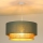 Duolla - Suspension filaire BOHO 1xE27/15W/230V d. 45 cm vert/marron