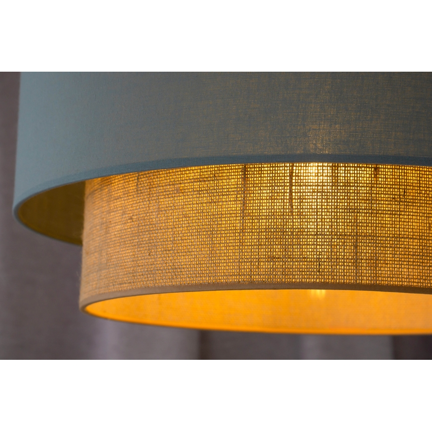 Duolla - Suspension filaire BOHO 1xE27/15W/230V d. 45 cm vert/marron