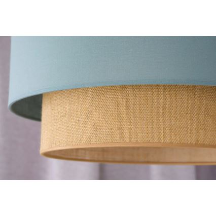 Duolla - Suspension filaire BOHO 1xE27/15W/230V d. 45 cm vert/marron