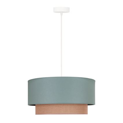 Duolla - Suspension filaire BOHO 1xE27/15W/230V d. 45 cm vert/marron