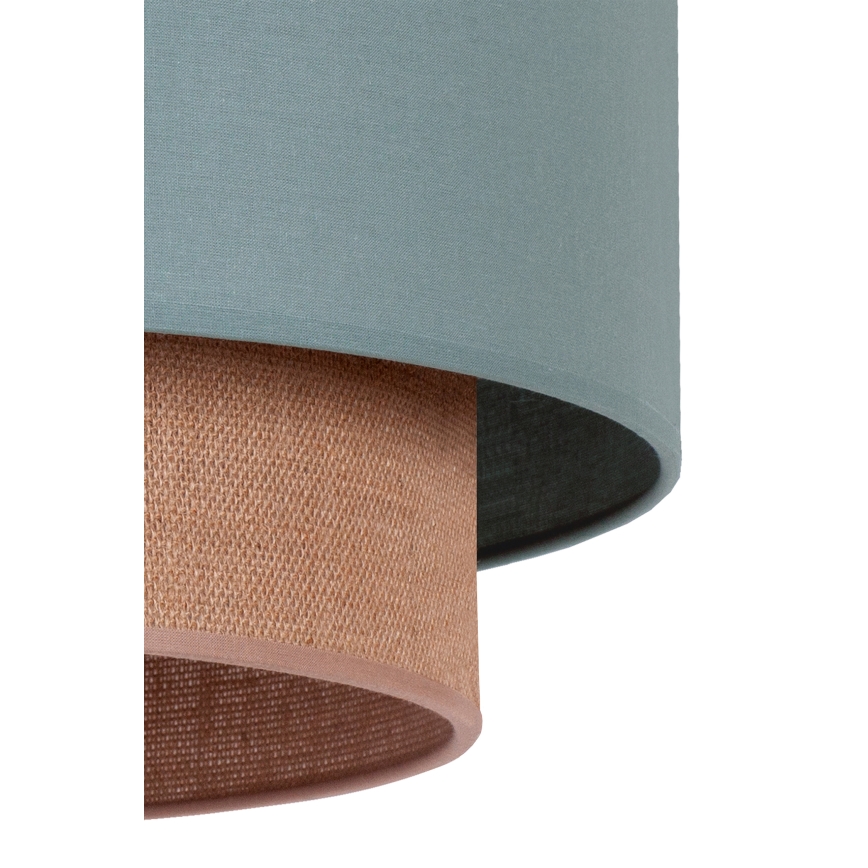 Duolla - Suspension filaire BOHO 1xE27/15W/230V d. 45 cm vert/marron
