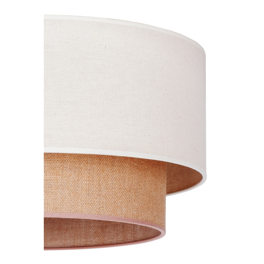 Duolla - Suspension filaire BOHO 1xE27/15W/230V d. 60 cm beige/marron