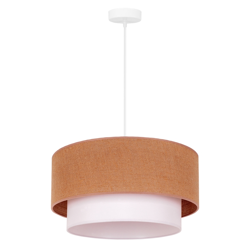 Duolla - Suspension filaire BOHO 1xE27/40W/230V d. 45 cm beige/blanc