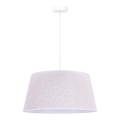 Duolla - Suspension filaire BOUCLE 1xE27/15W/230V diam. 50 cm blanc