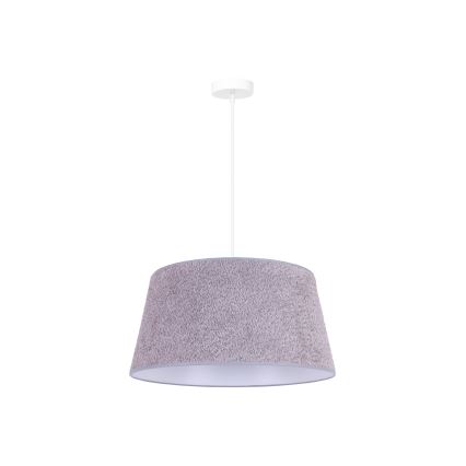 Duolla - Suspension filaire BOUCLE 1xE27/15W/230V diam. 50 cm gris