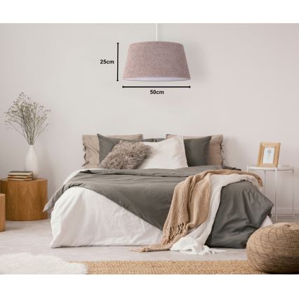 Duolla - Suspension filaire BOUCLE 1xE27/15W/230V diam. 50 cm marron