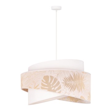 Duolla - Suspension filaire BROOKLYN 1xE27/40W/230V d. 50 cm blanc/laiton