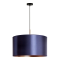 Duolla - Suspension filaire CANNES 1xE27/15W/230V diam. 45 cm bleu/cuivre