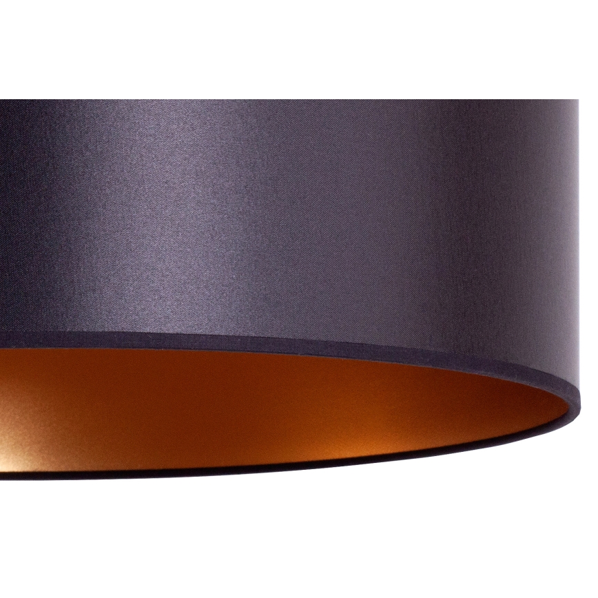 Duolla - Suspension filaire CANNES 1xE27/15W/230V diam. 50 cm noir/cuivre