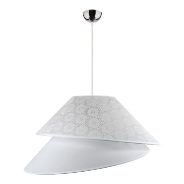 Duolla - Suspension filaire COCO 1xE27/40W/230V d. 50 cm blanc