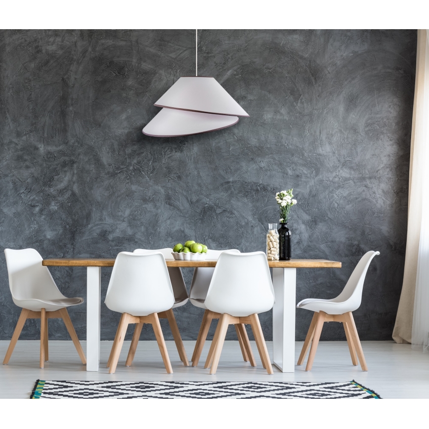 Duolla - Suspension filaire COCO 1xE27/40W/230V d. 50 cm blanc