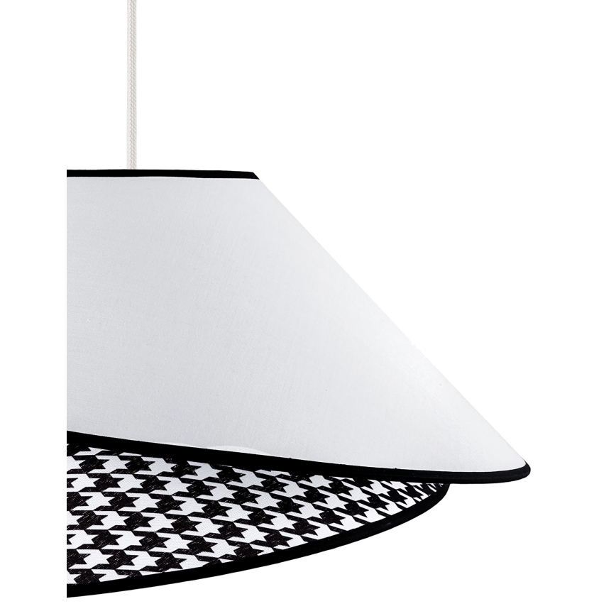 Duolla - Suspension filaire COCO 1xE27/40W/230V d. 50 cm blanc/noir