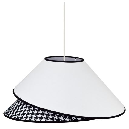 Duolla - Suspension filaire COCO 1xE27/40W/230V d. 50 cm blanc/noir