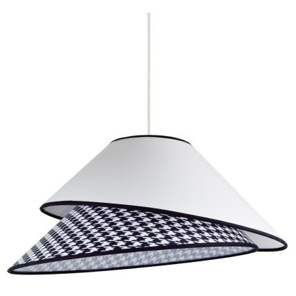 Duolla - Suspension filaire COCO 1xE27/40W/230V d. 50 cm blanc/noir