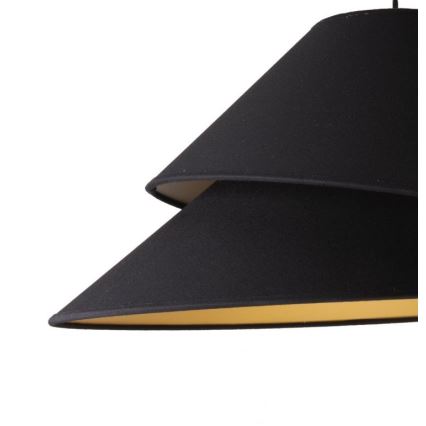 Duolla - Suspension filaire COCO 1xE27/40W/230V d. 50 cm noir