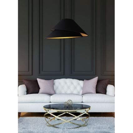 Duolla - Suspension filaire COCO 1xE27/40W/230V d. 50 cm noir
