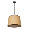 Duolla - Suspension filaire CONE 1xE27/15W/230V d. 40 cm marron/noir