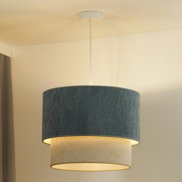 Duolla - Suspension filaire CORDUROY 1xE27/15W/230V d. 40 cm bleu/beige
