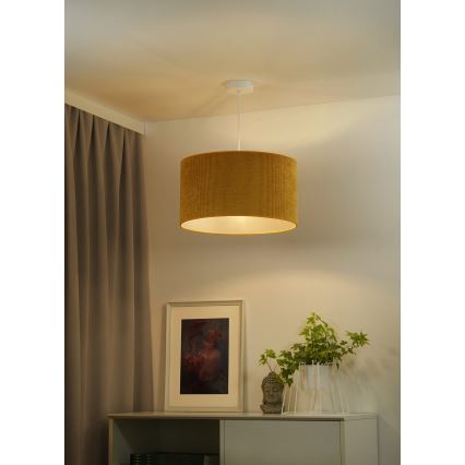 Duolla - Suspension filaire CORDUROY 1xE27/15W/230V d. 40 cm jaune