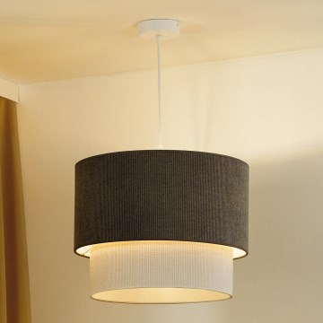 Duolla - Suspension filaire CORDUROY 1xE27/15W/230V d. 40 cm marron/crème