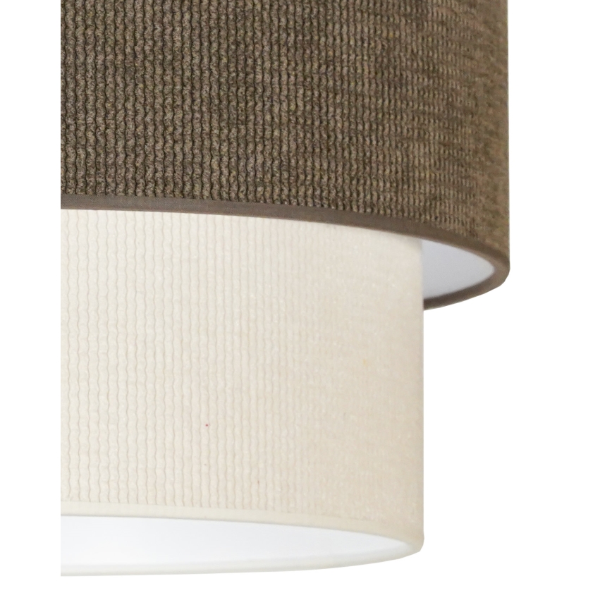 Duolla - Suspension filaire CORDUROY 1xE27/15W/230V d. 40 cm marron/crème